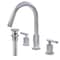 Novatto WALTZ Widespread 2-Handle Lavatory Faucet in Chrome with Drain NBF-112CH-PUD - alternate 1